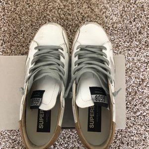 Golden Goose Super-star with lizard print heel